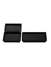 ASSIETTE CUBIK NOIR 130