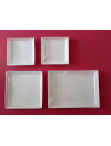 KIT ASSIETTES CUBIK FIBRA "VERSION C" + COUVERCLES