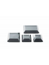 KIT ASSIETTES CUBIK NOIR "VERSION C" + COUVERCLES