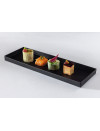 PLATEAU CATERLUX NOIR ATLAS 1/4