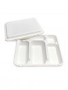 PLATEAU SNACK FIBRA 5 ALVÉOLES