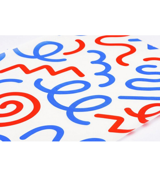 PAPIER INGRAISSABLE TRICOLORE 28X34