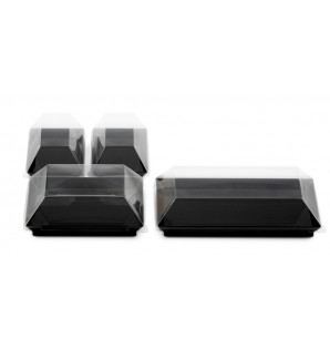 ASSIETTE CUBIK NOIR 100