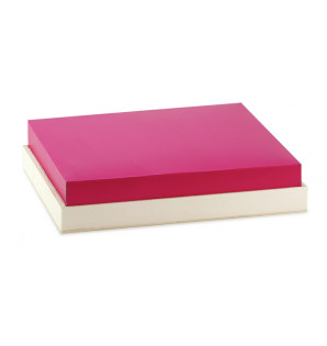 COUVERCLE THEMA RÉVERSIBLE NOIR/FUCHSIA