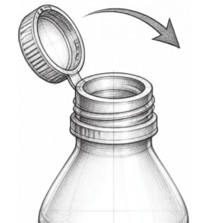 BOUTEILLE JUS 50 CL + BOUCHON