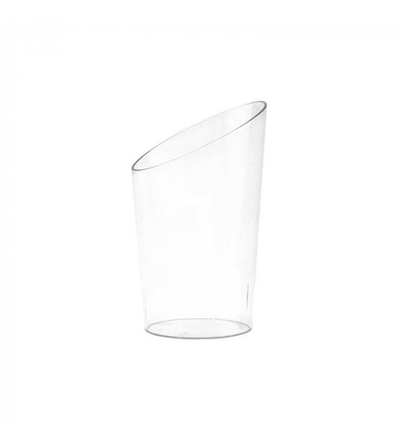 Verrine transparente ouverture asymétrique 6 cl