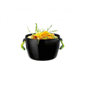 BLACK PP COCOTTE WITH LID