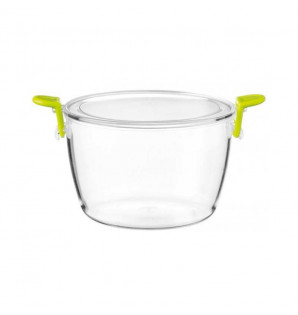 CRYSTAL PS COCOTTE WITH LID