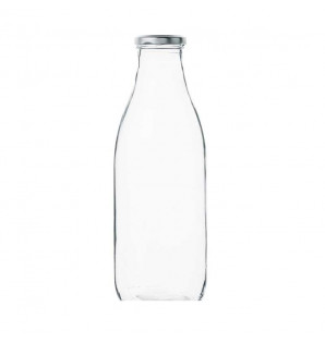 Bouteille de lait en verre 1 L