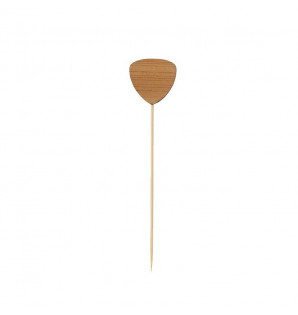 Stick bambou décor coeur 95 mm