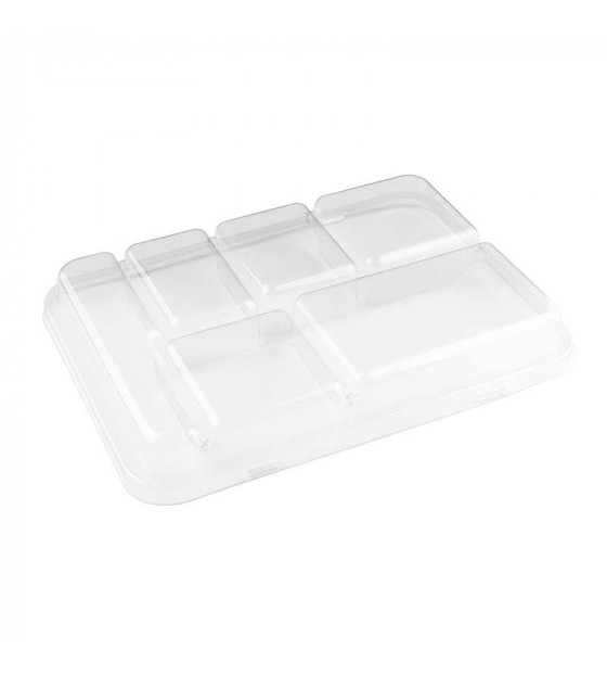 Couvercle transparent pour plateau Snack 6 Fibra