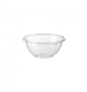 Saladier transparent rond avec couvercle 50 cl