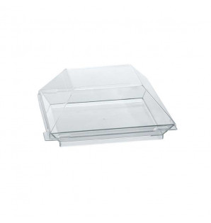 Couvercle transparent h30 pour vaisselle Cubik 100x100