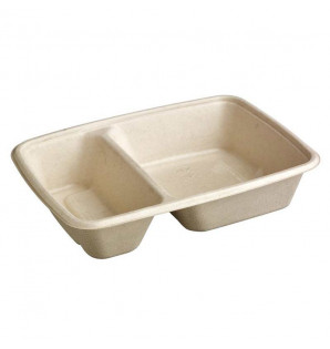 Barquette Faro bagasse 60+30 cl