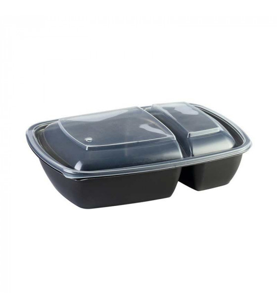 Cocotte 2 compartiments micro-ondable 60/30 cl