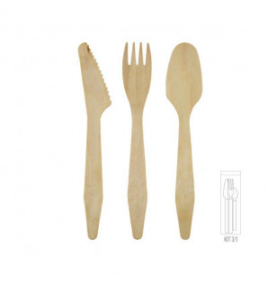 KIT COUVERTS MADERA LUX 3/1