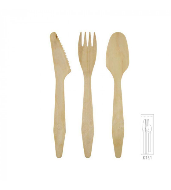Kit couverts 3/1 Madera Lux Kit couverts 3/1 Madera Lux