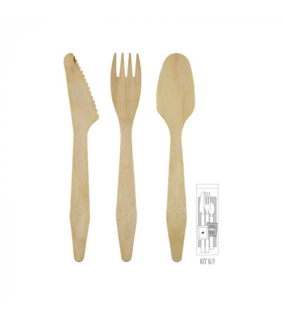 Kit couverts 6/1 Madera Lux Kit couverts 6/1 Madera Lux
