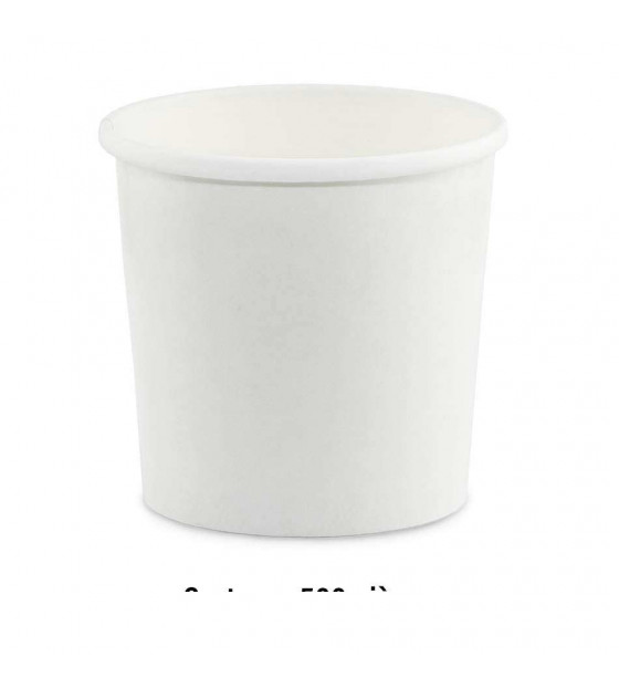 Pot à emporter résistant aux liquides chauds et aux graisses, recyclable. Pot à emporter résistant aux liquides chauds et aux graisses, recyclable.