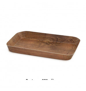 Plateau carton Timora effet bois