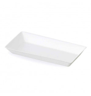 Assiette Cubik bagasse 180x130 mm