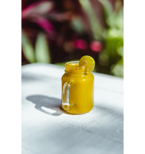 MINI MUG VERRE 12 CL + BOUCHON