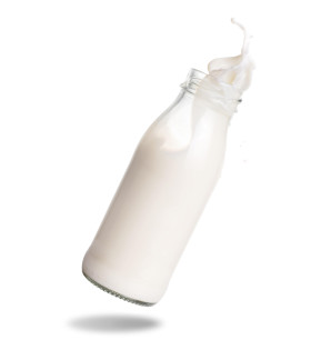 BOUTEILLE DE LAIT VERRE 50 CL + BOUCHON